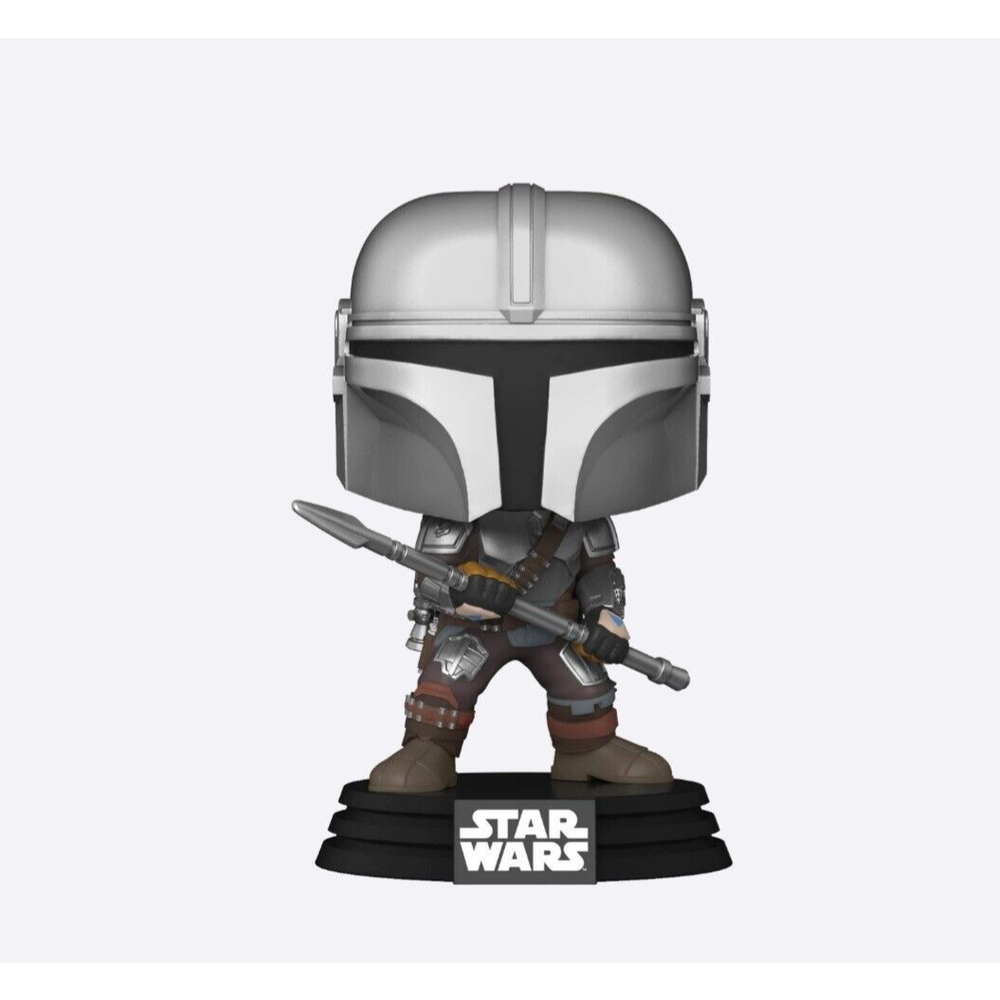 FUNKO POP! STAR WARS 479: THE MANDALORIAN W/ BESKAR STAFF - FUNKO EXCLUSIVE - Picture 9 of 10